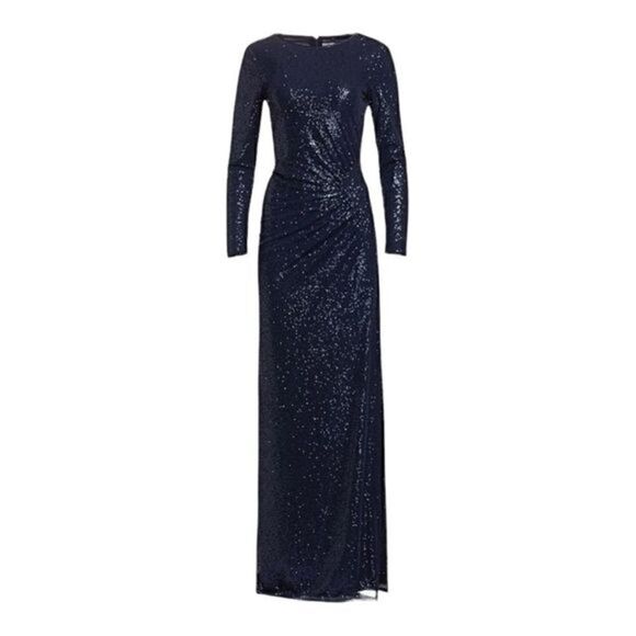 Teri Jon by Rickie Freeman Sequin Embellishments Column Gown size 4 NWT - Picture 4 of 9